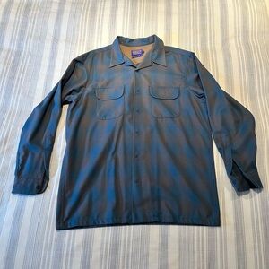 Pendleton Blue Teal Wool Board Shirt